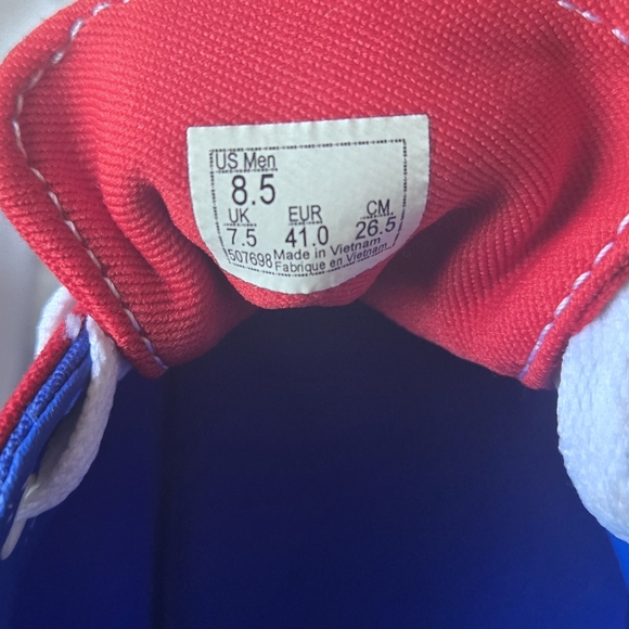 Vans Old School in Red and Blue - Picture 4 of 6